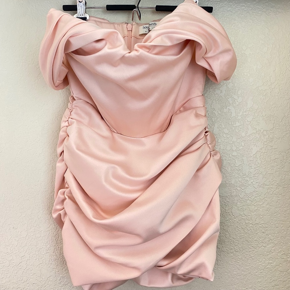 House Of CB 'Coraline' Blush Satin Corset Dress size Large - Picture 4 of 14